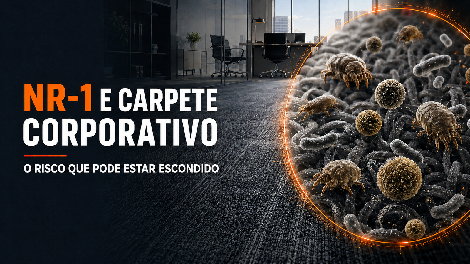 NR-1 e Carpete Corporativo: Como a Higienização Ajuda no Controle de Riscos Biológicos